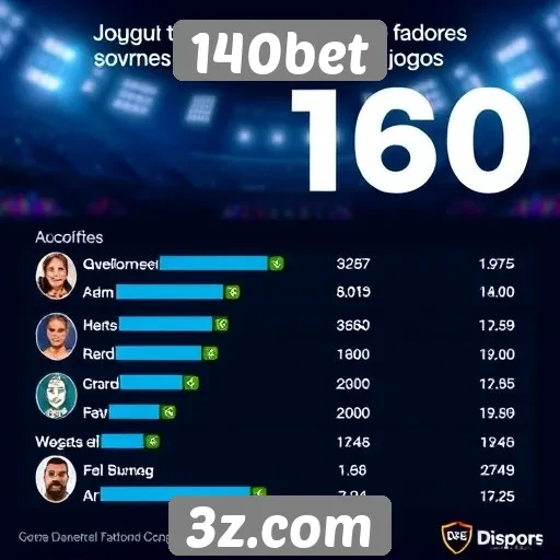 Estatísticas de jogadores ativos no 140bet
