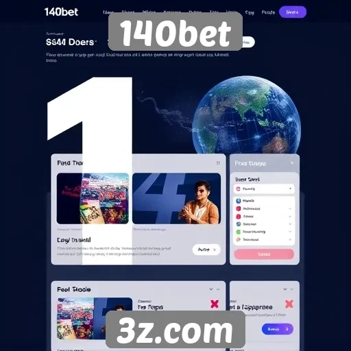 Usabilidade e design do site 140bet em destaque