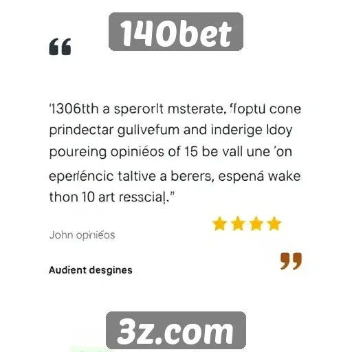 Opiniões de usuários sobre a experiência no 140bet